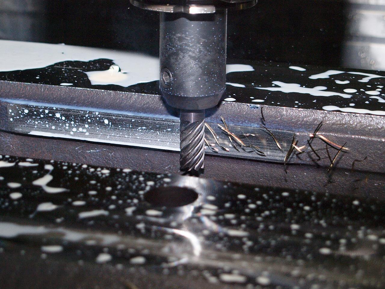 CNC Drilling Machine Making Hole
