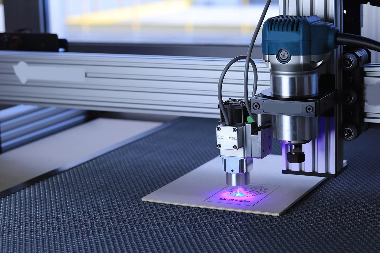 CNC Laser Cutter Engraving Logo