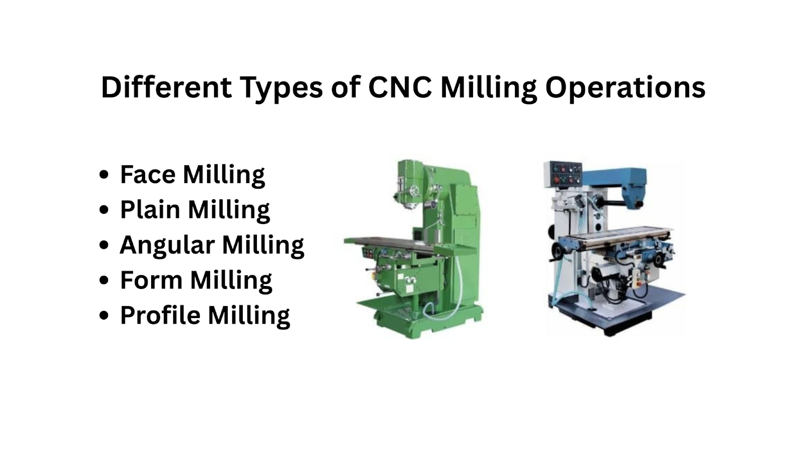 different types of cnc milling operations