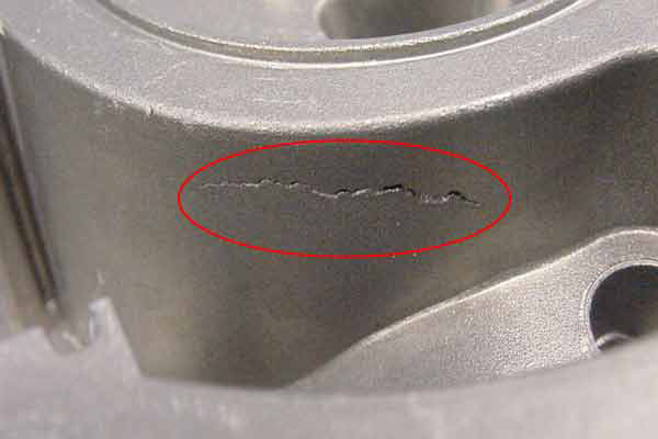 Metallurgical defects in metal casting